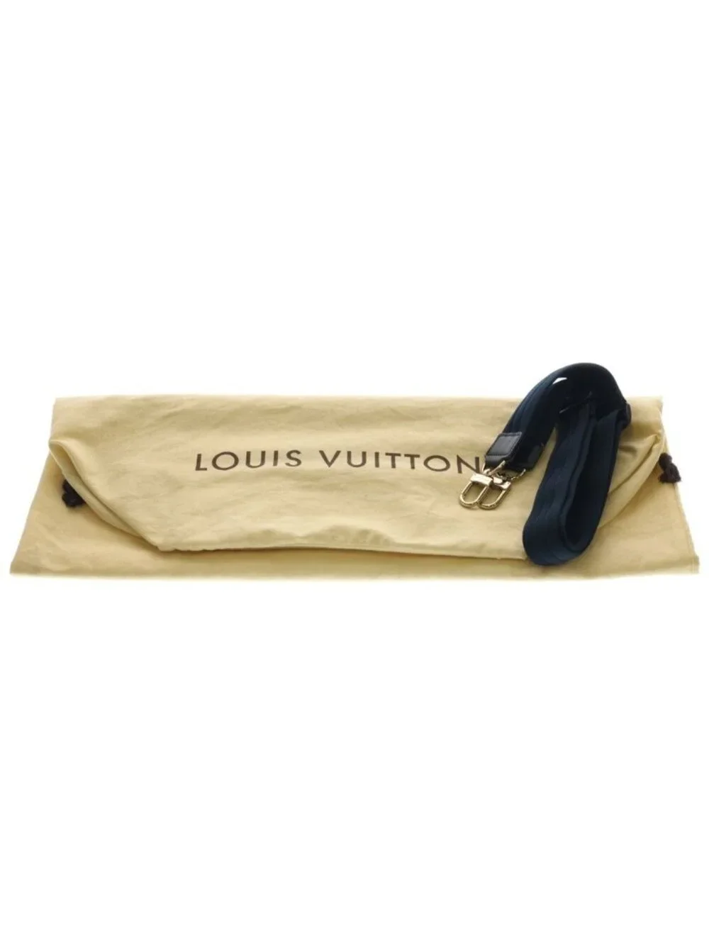 Louis Vuitton Monogram Mini Claudine Boston Bag Navy Canvas